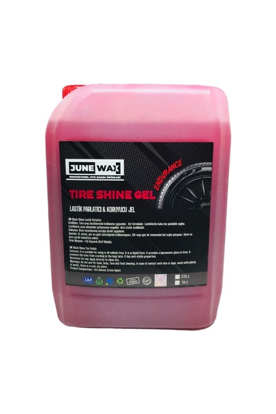 JUNE WAX Jel Lastik Parlatıcı 5kg ( KIRMIZI ) UYGULAMA SÜNGERİ HEDİYELİ