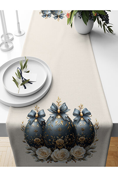 Bertille Home Seria de primăvară 140x40 cm Runner imprimat digital (Paște de ...