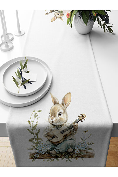 Bertille Home Seria de primăvară 140x40 cm Runner imprimat digital (Paște de ...