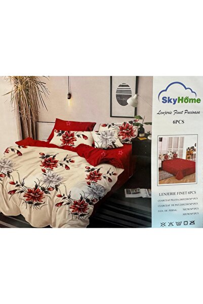 NO BRAND Duvet Cover Set 6 PIECES - PREMIUM FINE Cotton 220X230 - COMPLETE DO...