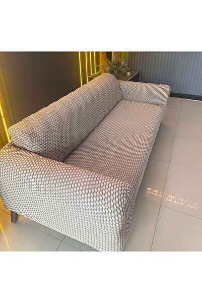 SENNORA Jacquard 3 Seater Sofa Cover |   Elastic Seat Cover | Sofa Bed Cover ...