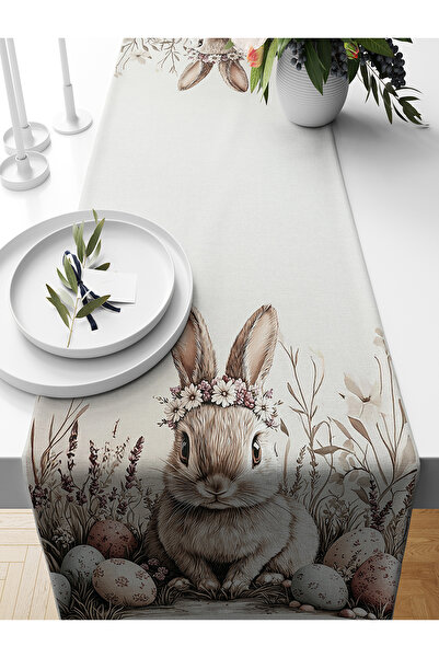 Bertille Home Seria de primăvară 140x40 cm Runner imprimat digital (Paște de ...