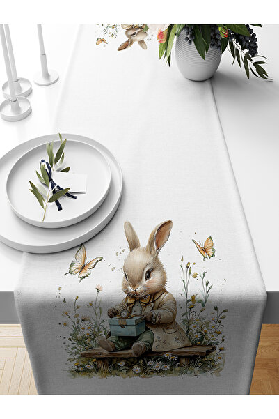 Bertille Home Seria de primăvară 140x40 cm Runner imprimat digital (Paște de ...