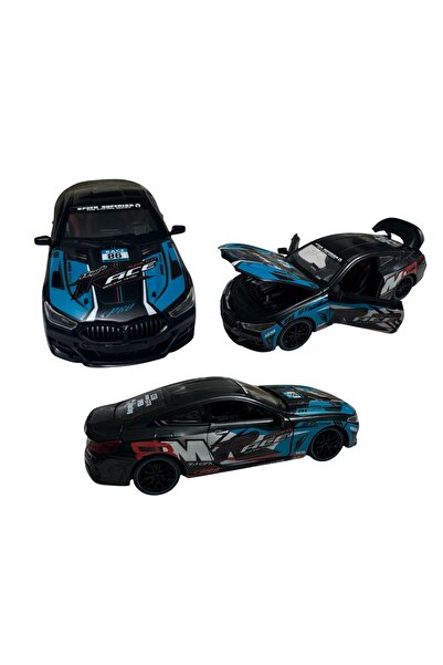 ADIRI SHOP Metal sports car, lights, sound and pull-back function, Toy