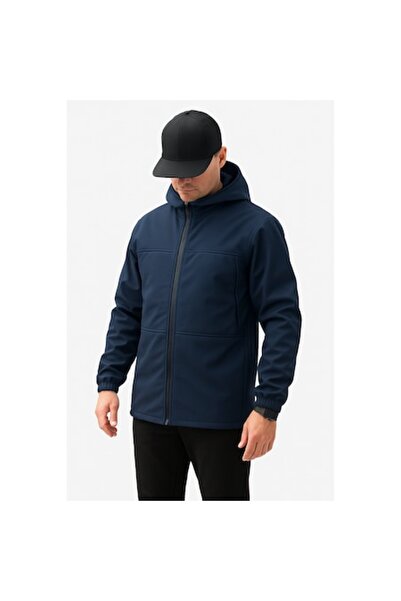 Street Sports Men's Softshell Jacket, Waterproof, Dark Blue, XL