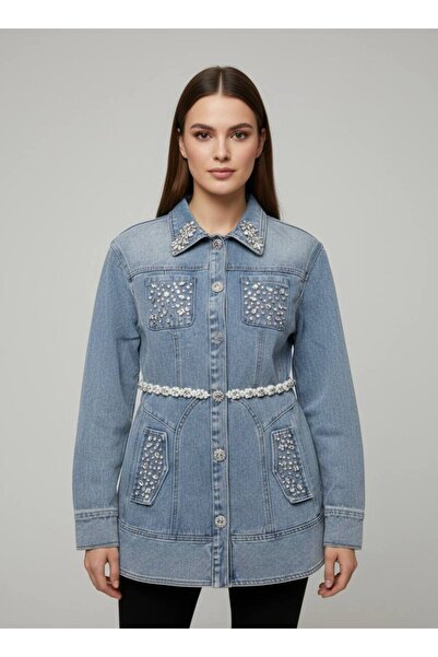 Rabiossa Women's Long Denim Jacket