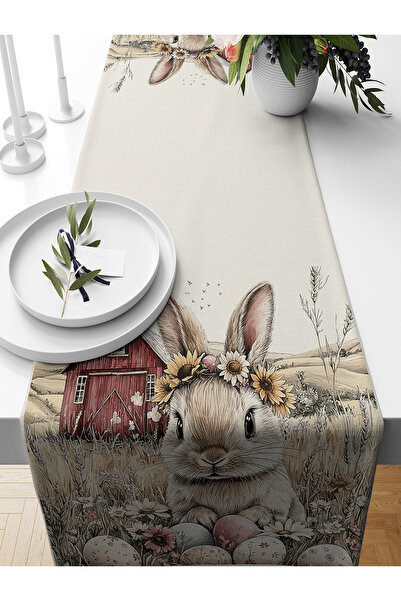 Bertille Home Seria de primăvară 140x40 cm Runner imprimat digital (Paște de ...