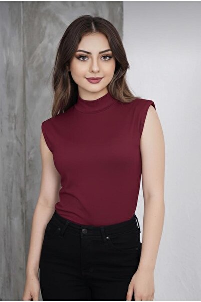 bykombincim Bodi bez rukava sa poluvisokim ovratnikom od VISKOZE