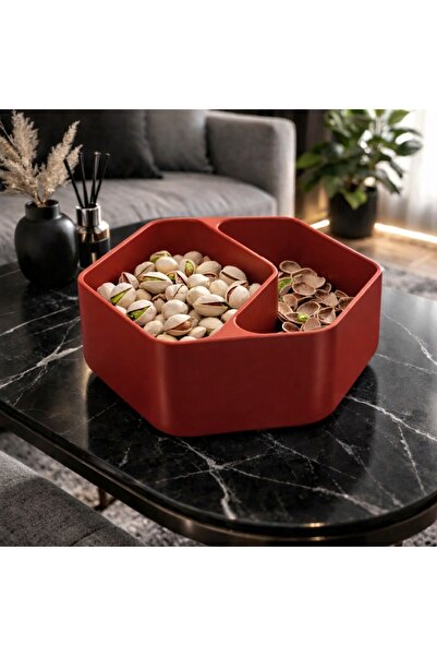 İFAA Premium Compartmentalized Snack Bowl – Minimalist Design Nut and Snack P...