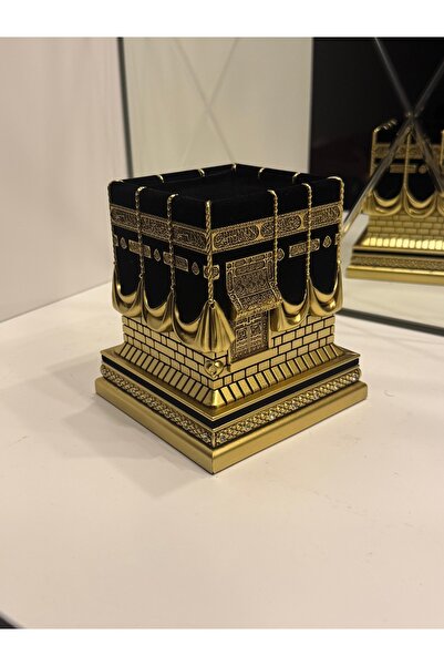 İnci line souvenırs Ağır Premium Kabe Tasarımlı Biblo – Modern İslami Ev Dekoru
