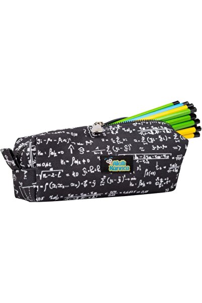 Nacario Nrcrioshop Math Formula Pencil Case, Single Compartment, Black and Wh...