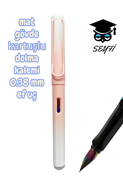 SEYFİKİRTASİYE Matte plastic barrel fountain pen with 0.38mm ef (extra fine) ...