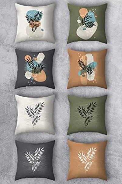 Nacario Nrcrioshop Double Sided Printed 43X43 Cushion Cover 8-Piece Set Combi...