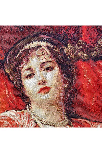 GoblenAL O7 Tapestry Woven Fabric - Kösem Sultan - Ottoman - for Cushions, Bags, Paintings, and Hobby Projects - 80X110Cm
