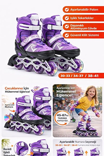 E-LİFE HOME 4 Kademeli Ayarlanabilir Alüminyum Şase Güvenli Parlayan LED Teke...