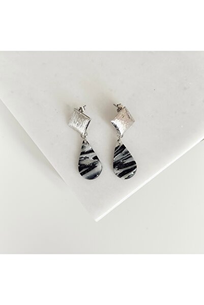 Vesce Atelier Zebra Figure Damla Handmade Earrings