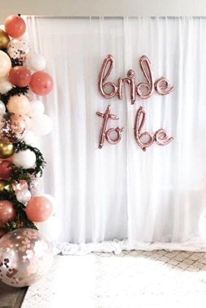 Nacario Nrcrioshop Bride to Be Handwritten Foil Balloon 104X43Cm 3 Pieces 120...