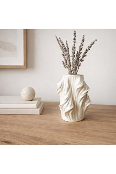 Nacario NrcrioShop دالجالاي منقوش مزهرية صغيرة مزخرفة |   لون اللؤلؤ |   مسحو...