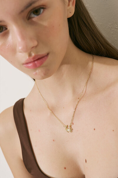 Manuka YENGEÇ UÇLU KOLYE GOLD