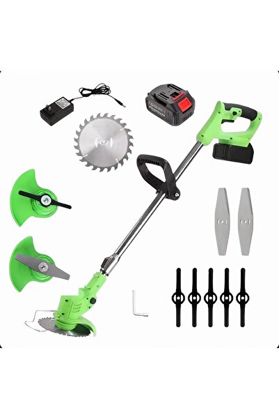 AMRIS Motocoasa Electrica 120cm cu Acumulator 48V, Ajustabila cu Accesorii