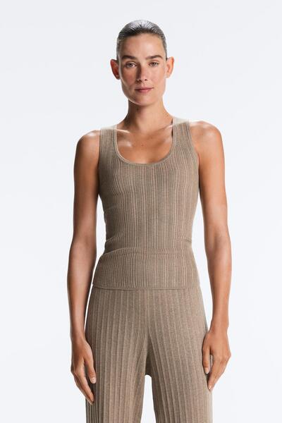 Oysho Fitilli örgü Top