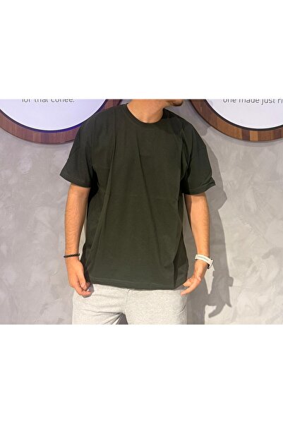 MODA تي شيرت كبير الحجم مصنوع من القطن بنسبة 100%، مصنوع من قماش قطني ممشط، ي...