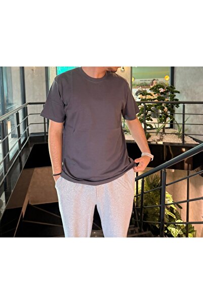 MODA تي شيرت كبير الحجم مصنوع من القطن بنسبة 100%، مصنوع من قماش قطني ممشط، ي...