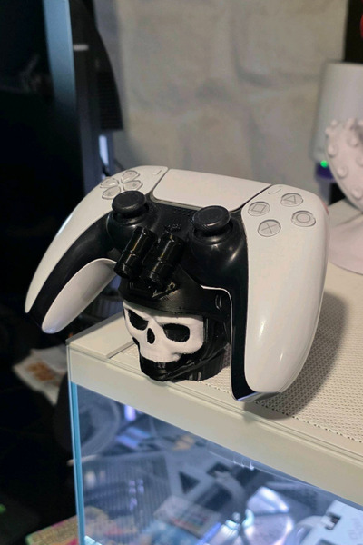 Genç 3D COD MW2 Ghost Temalı PS5 DualSense Standı | Simon Riley Maske Figürlü...