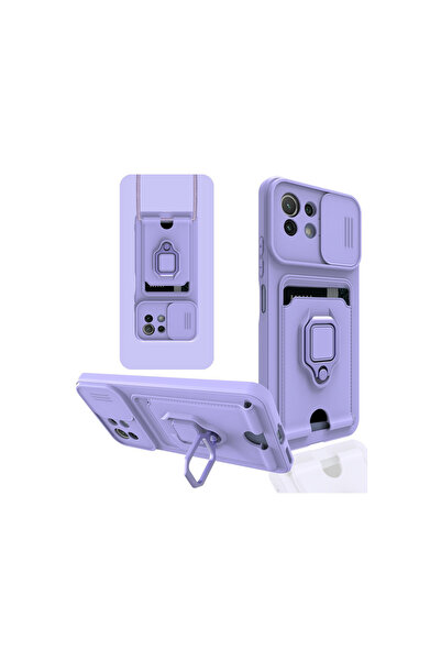 cepmoda حافظة هاتف MI 11 Lite مع حلقة - حزام للرقبة - حامل بطاقات - غطاء متعد...