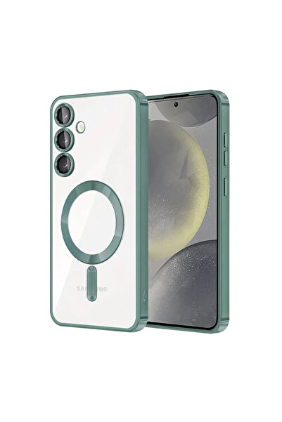 xirshop غطاء سامسونج جالاكسي A17 5G كروس ماجنيتيك سيف - أخضر داكن