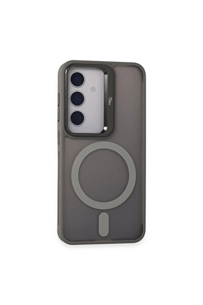 xirshop غطاء جوكو سامسونج جالاكسي S24 فليت لينس ماجسيف - رمادي