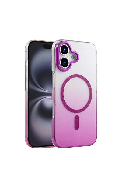 xirshop غطاء آيفون 16 بلس اللامع متوافق مع ماج سيف - أرجواني