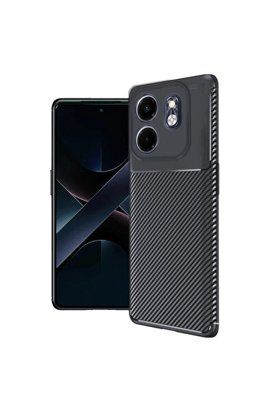 xirshop حافظة إنفينيكس سمارت 9 بغطاء كربون بتركيز تلقائي - أسود