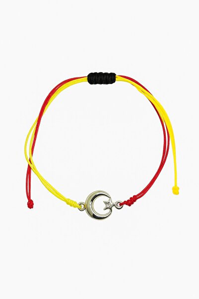 puffydik GS Ayyıldız Makrome Taraftar Bileklik - El Yapımı Ayarlanabilir Hedi...