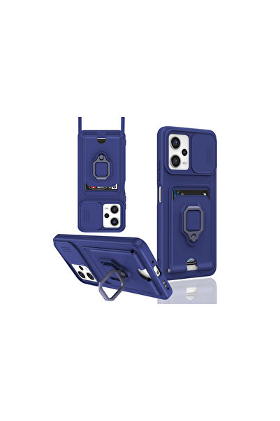 cepmoda حافظة لهاتف POCO X5 5G / NOTE 12 (5G) مع حلقة وحزام وغطاء حماية للكام...