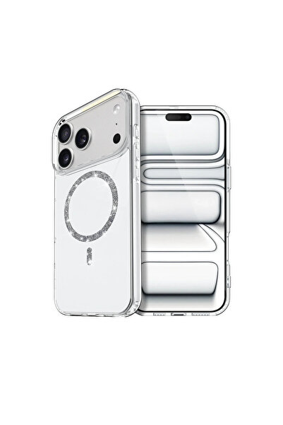 xirshop غطاء آيفون 17 برو لايف دايموند ماج سيف - شفاف