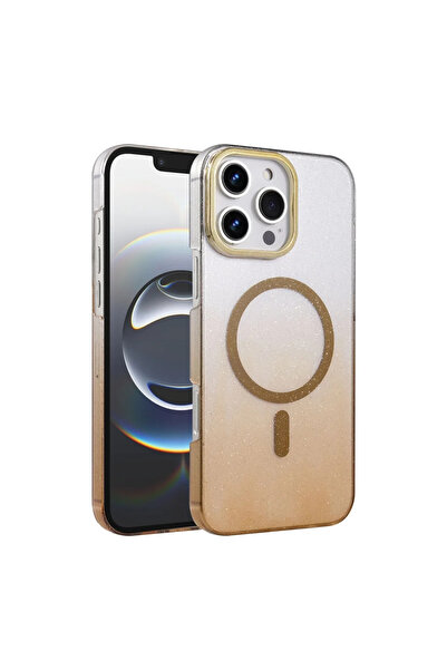 xirshop غطاء آيفون 16 برو اللامع بتقنية ماج سيف - تيتانيوم صحراوي