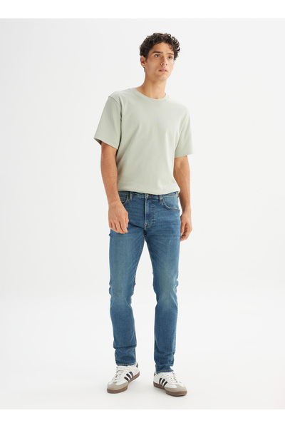 Lee Сині чоловічі джинси Slim Fit L71900062XT Сині джинси