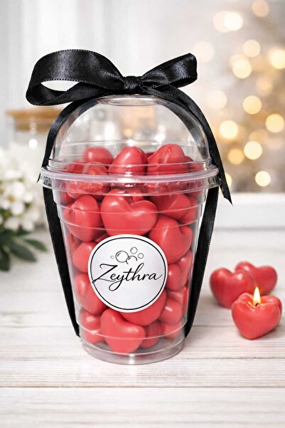 MUZOTEX Red Heart Surprise Cup 39 Pieces of Scented Soap