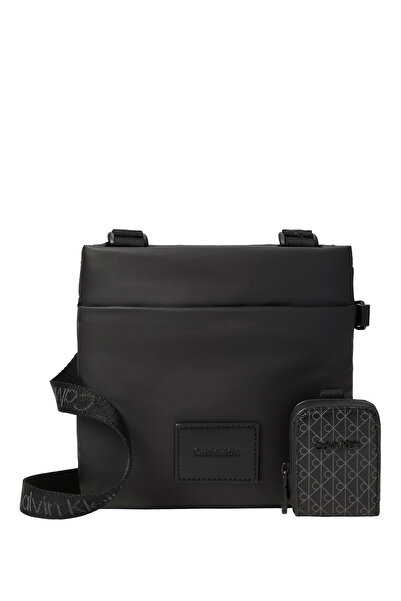 Calvin Klein Siyah Erkek Postacı Çantası PUFFER UTILITY FLATPACK