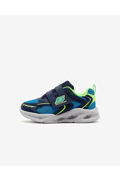 SKECHERS METEOR-LIGHTS Küçük Erkek Çocuk Mavi Işıklı Spor Ayakkabı 401498N NVLM
