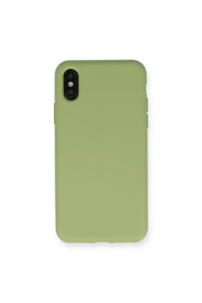 cepmoda Newface iPhone XS Max Case Nano Velvet Silicone - Green