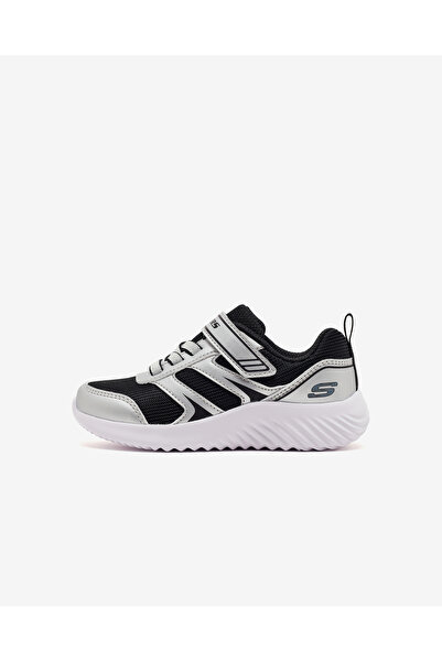 SKECHERS BOUNDER Küçük Erkek Çocuk Gri Spor Ayakkabı 407609N SLBK
