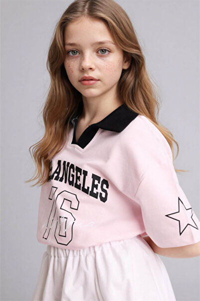 DeFacto 26Y801002689 Tricou roz pentru fete G8466A8/PN74