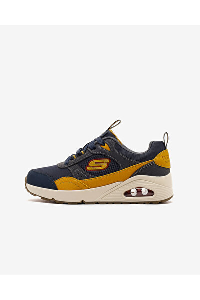 SKECHERS UNO Büyük Erkek Çocuk Lacivert/Sarı Sneakers 403659L NVYL