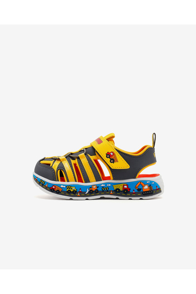 SKECHERS PLAY SCENE SPLASH Küçük Erkek Çocuk Gri Sandalet 407041N CCYL