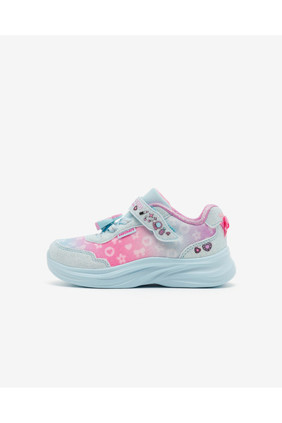 SKECHERS POWER JAMS 2.0 Küçük Kız Çocuk Mavi/Multi Spor Ayakkabı 302199N AQMT