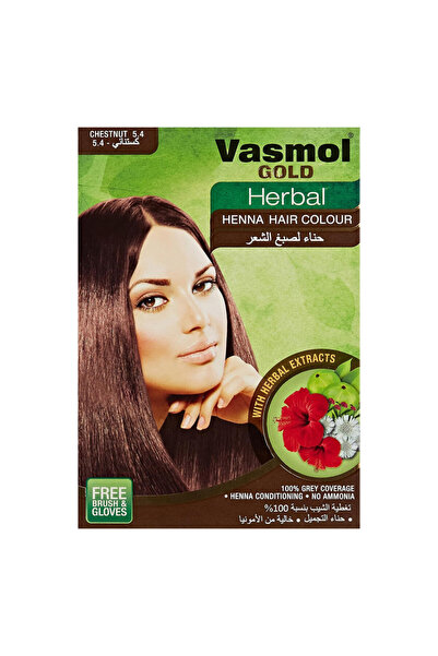 Vasmol Gold Herbal Henna - Chestnut 6 X 10 G
