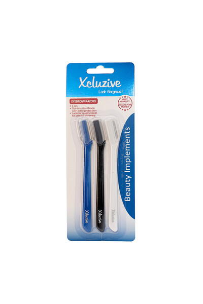 XCLUZİVE Eyebrow Razors 3pcs