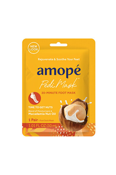 Amope Pedi Mask 20-Minute Foot Mask - Macadamia Nut Oil 30Ml